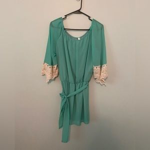 Khloe Inc. green tie top